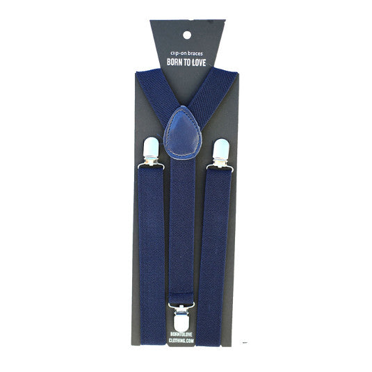 Navy Suspenders – Born To Love Clothing